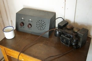 Mug, speakers, field telephone